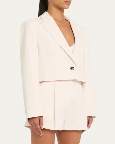 A.L.C. Cam Cropped Single-Breasted Jacket | Thumbnail 4 A.L.C. Cam Cropped Single-Breasted Jacket | Thumbnail 4