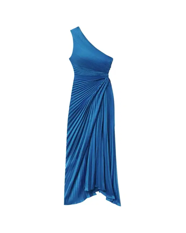 Lara Pleated Satin Gown Lara Pleated Satin Gown