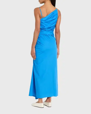 A.L.C. Juno Ruched One-Shoulder Midi Dress | Thumbnail 2 A.L.C. Juno Ruched One-Shoulder Midi Dress | Thumbnail 2