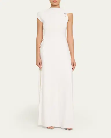 Grace Ling Relic Charms Gathered Jersey Maxi Dress | Thumbnail 2 Grace Ling Relic Charms Gathered Jersey Maxi Dress | Thumbnail 2