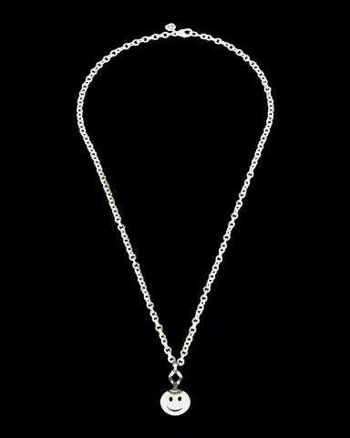 Sydney Evan 14K Yellow Gold Emerald Happy Face Pendant Necklace | Thumbnail 2 Sydney Evan 14K Yellow Gold Emerald Happy Face Pendant Necklace | Thumbnail 2