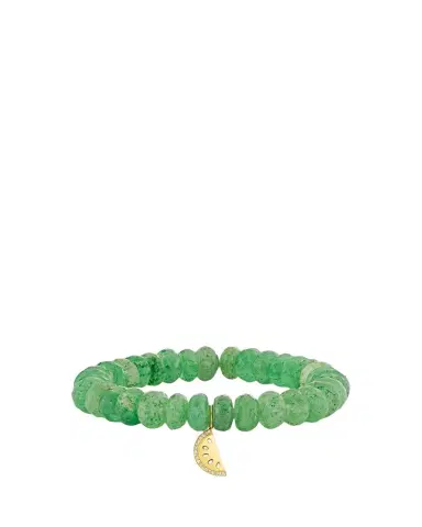 Sydney Evan 14K Diamond Watermelon Charm on Green Quartz Bracelet | Thumbnail 1 Sydney Evan 14K Diamond Watermelon Charm on Green Quartz Bracelet | Thumbnail 1