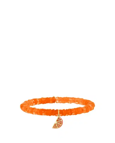 Sydney Evan 14K Orange Slice Charm on Ethiopian Opal Stretch Bracelet | Thumbnail 2 Sydney Evan 14K Orange Slice Charm on Ethiopian Opal Stretch Bracelet | Thumbnail 2
