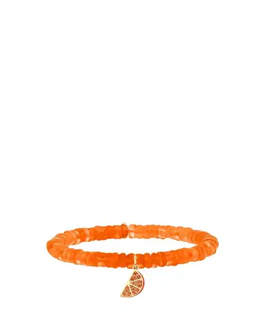 Sydney Evan 14K Orange Slice Charm on Ethiopian Opal Stretch Bracelet | Thumbnail 1 Sydney Evan 14K Orange Slice Charm on Ethiopian Opal Stretch Bracelet | Thumbnail 1