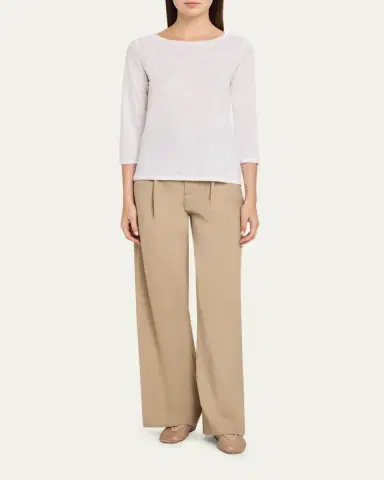 MAJESTIC FILATURES 3/4-Sleeve Organic Cotton Shirt | Thumbnail 2 MAJESTIC FILATURES 3/4-Sleeve Organic Cotton Shirt | Thumbnail 2