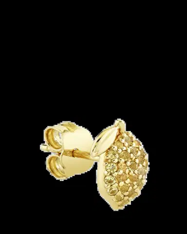Sydney Evan 14K Yellow Sapphire Lemon Stud Earring, Single (Right) | Thumbnail 3 Sydney Evan 14K Yellow Sapphire Lemon Stud Earring, Single (Right) | Thumbnail 3