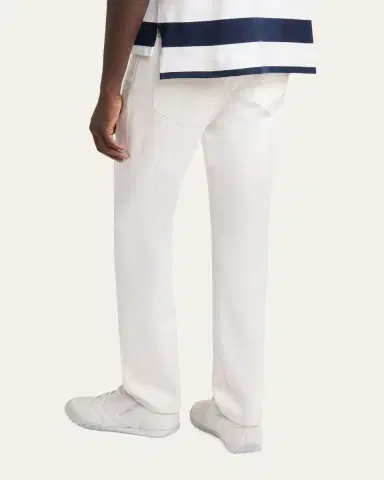Givenchy Men's White Denim Straight-Leg Five-Pocket Pants | Thumbnail 3 Givenchy Men's White Denim Straight-Leg Five-Pocket Pants | Thumbnail 3