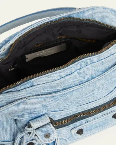 Balenciaga Le City Denim Top-Handle Bag | Thumbnail 4 Balenciaga Le City Denim Top-Handle Bag | Thumbnail 4