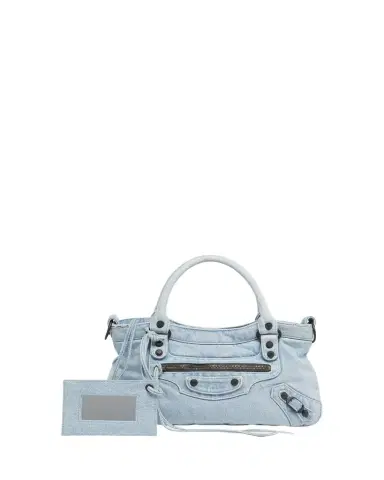 Balenciaga Le City Denim Top-Handle Bag | Thumbnail 1 Balenciaga Le City Denim Top-Handle Bag | Thumbnail 1