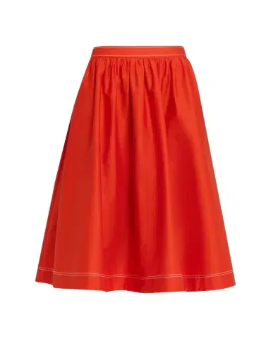 Jason Wu Collection Stretch Cotton Midi Skirt | Thumbnail 1 Jason Wu Collection Stretch Cotton Midi Skirt | Thumbnail 1