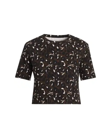 Majestic Filatures Animal-Print Organic Cotton Rib T-Shirt | Thumbnail 1 Majestic Filatures Animal-Print Organic Cotton Rib T-Shirt | Thumbnail 1
