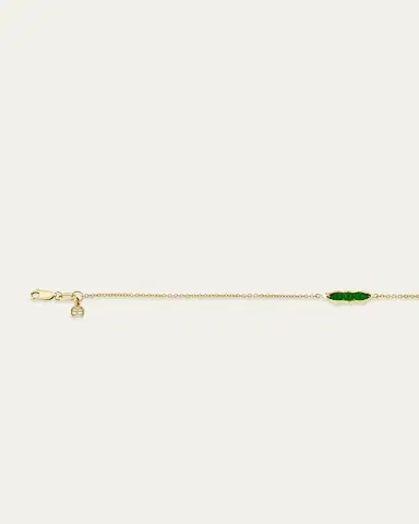 Sydney Evan 14K Pea Pod Fixed Bracelet | Thumbnail 2 Sydney Evan 14K Pea Pod Fixed Bracelet | Thumbnail 2