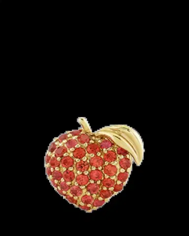 Sydney Evan 14K Orange Sapphire Peach Stud Earring, Single (Left) | Thumbnail 2 Sydney Evan 14K Orange Sapphire Peach Stud Earring, Single (Left) | Thumbnail 2