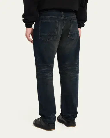 Master Craft Union Men's Waistband-Tab Dark-Wash Denim Straight-Leg Jeans | Thumbnail 3 Master Craft Union Men's Waistband-Tab Dark-Wash Denim Straight-Leg Jeans | Thumbnail 3
