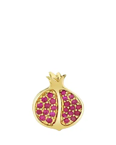 Sydney Evan 14K Ruby Pomegranate Stud Earring, Single (Left) | Thumbnail 1 Sydney Evan 14K Ruby Pomegranate Stud Earring, Single (Left) | Thumbnail 1