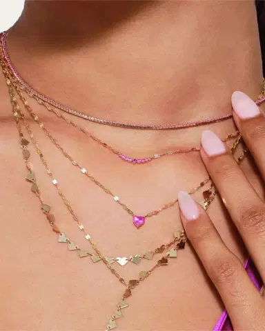 Lana Solo Pink Sapphire Heart Pendant Necklace | Thumbnail 2 Lana Solo Pink Sapphire Heart Pendant Necklace | Thumbnail 2