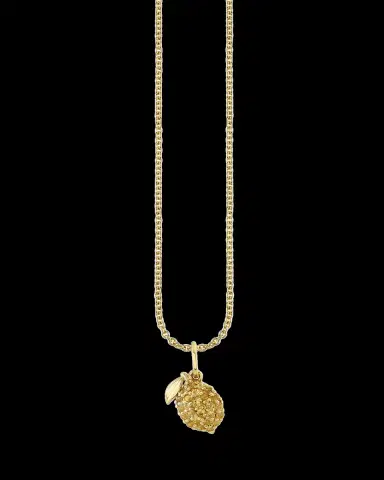 Sydney Evan 14K Yellow Gold Lemon Pendant Necklace | Thumbnail 2 Sydney Evan 14K Yellow Gold Lemon Pendant Necklace | Thumbnail 2