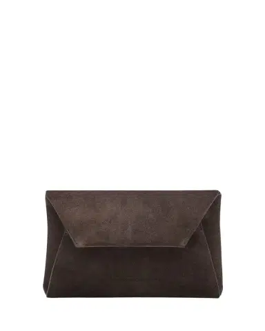 Brunello Cucinelli Suede Envelope Flap Clutch Bag | Thumbnail 1 Brunello Cucinelli Suede Envelope Flap Clutch Bag | Thumbnail 1