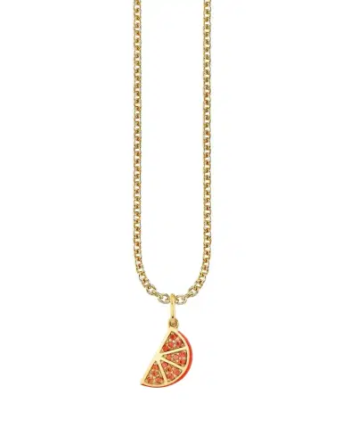 Sydney Evan 14K Yellow Gold Orange Slice Pendant Necklace | Thumbnail 1 Sydney Evan 14K Yellow Gold Orange Slice Pendant Necklace | Thumbnail 1