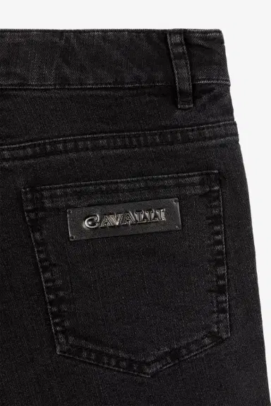 Roberto Cavalli Logo-Plaque Denim Shorts | Thumbnail 3 Roberto Cavalli Logo-Plaque Denim Shorts | Thumbnail 3