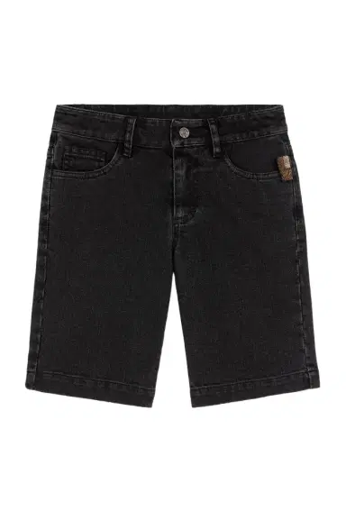 Roberto Cavalli Logo-Plaque Denim Shorts | Thumbnail 1 Roberto Cavalli Logo-Plaque Denim Shorts | Thumbnail 1