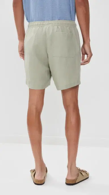 Onia Air Linen Pull-On Shorts 6 Elm | Thumbnail 3 Onia Air Linen Pull-On Shorts 6 Elm | Thumbnail 3