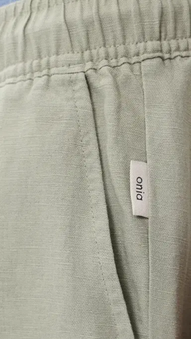 Onia Air Linen Pull-On Shorts 6 Elm | Thumbnail 6 Onia Air Linen Pull-On Shorts 6 Elm | Thumbnail 6