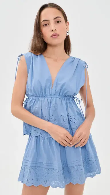 Wayf Goldie Top Chambray | Thumbnail 2 Wayf Goldie Top Chambray | Thumbnail 2