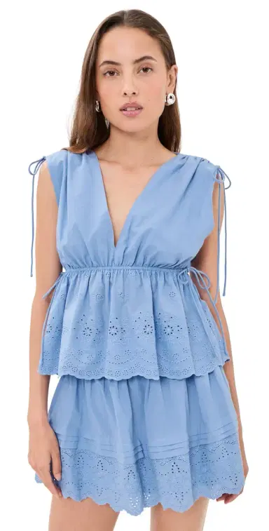 Wayf Goldie Top Chambray | Thumbnail 1 Wayf Goldie Top Chambray | Thumbnail 1
