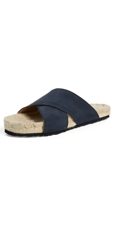MANEBI Crossed Band Espadrille Sandals Patriot Blue | Thumbnail 1 MANEBI Crossed Band Espadrille Sandals Patriot Blue | Thumbnail 1