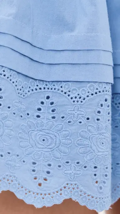 Wayf Goldie Mini Skirt Chambray | Thumbnail 6 Wayf Goldie Mini Skirt Chambray | Thumbnail 6