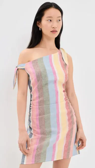 WAYF Bahia Mini Dress ummer tripe | Thumbnail 2 WAYF Bahia Mini Dress ummer tripe | Thumbnail 2