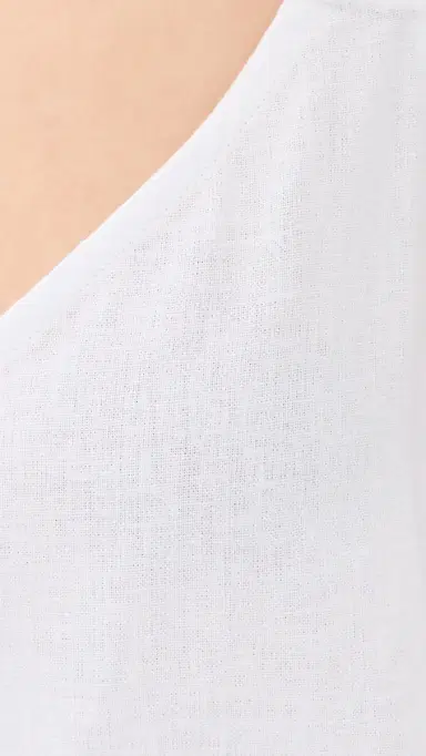 Eberjey inen Blend V Neck Cami White | Thumbnail 6 Eberjey inen Blend V Neck Cami White | Thumbnail 6