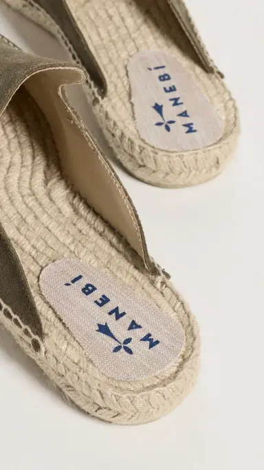 MANEBI Suede Traveler Mule Espadrilles Forest 43 | Thumbnail 3 MANEBI Suede Traveler Mule Espadrilles Forest 43 | Thumbnail 3