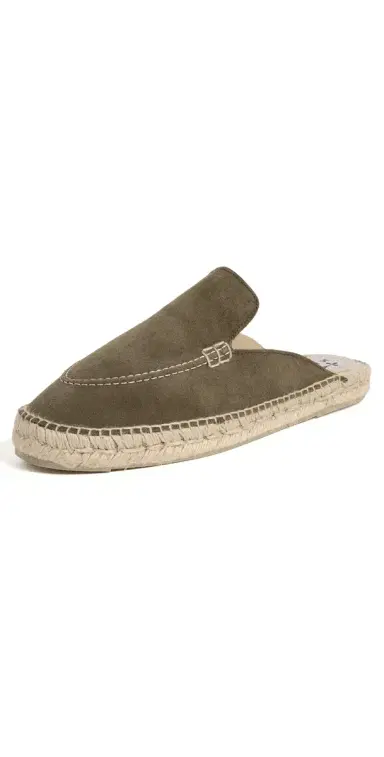 MANEBI Suede Traveler Mule Espadrilles Forest 43 | Thumbnail 1 MANEBI Suede Traveler Mule Espadrilles Forest 43 | Thumbnail 1