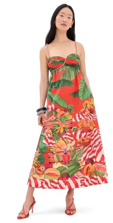 FARM Rio Fruit Trolley Maxi Dress Fruit Trolley Red | Thumbnail 1 FARM Rio Fruit Trolley Maxi Dress Fruit Trolley Red | Thumbnail 1