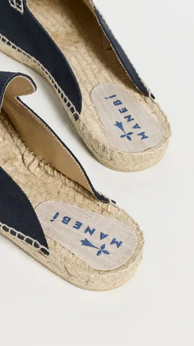MANEBI Suede Traveler Mule Espadrilles Patriot Blue | Thumbnail 3 MANEBI Suede Traveler Mule Espadrilles Patriot Blue | Thumbnail 3