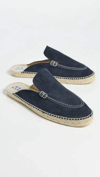 MANEBI Suede Traveler Mule Espadrilles Patriot Blue | Thumbnail 4 MANEBI Suede Traveler Mule Espadrilles Patriot Blue | Thumbnail 4