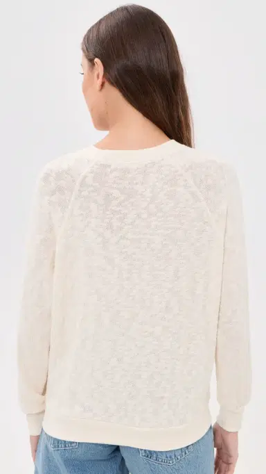 perfectwhitetee Mesh Sweater Raglan weatshirt Natural | Thumbnail 3 perfectwhitetee Mesh Sweater Raglan weatshirt Natural | Thumbnail 3