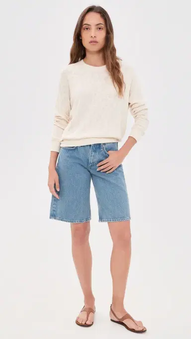 perfectwhitetee Mesh Sweater Raglan weatshirt Natural | Thumbnail 5 perfectwhitetee Mesh Sweater Raglan weatshirt Natural | Thumbnail 5
