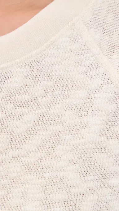 perfectwhitetee Mesh Sweater Raglan weatshirt Natural | Thumbnail 6 perfectwhitetee Mesh Sweater Raglan weatshirt Natural | Thumbnail 6