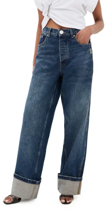 Marc Jacobs Wide Leg Jeans Medium Wash Indigo | Thumbnail 1 Marc Jacobs Wide Leg Jeans Medium Wash Indigo | Thumbnail 1