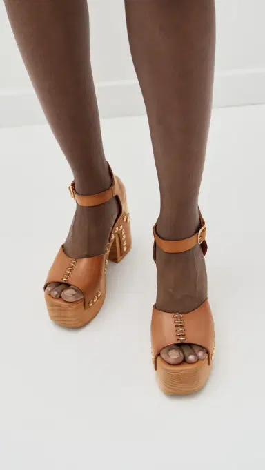 Free People Cecily Clog Platform Sandals Tan 6 | Thumbnail 3 Free People Cecily Clog Platform Sandals Tan 6 | Thumbnail 3