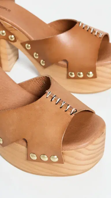 Free People Cecily Clog Platform Sandals Tan 6 | Thumbnail 6 Free People Cecily Clog Platform Sandals Tan 6 | Thumbnail 6