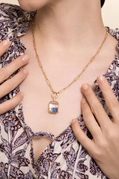 LOQUET Diamond Baguette Paperclip Necklace | Thumbnail 2 LOQUET Diamond Baguette Paperclip Necklace | Thumbnail 2