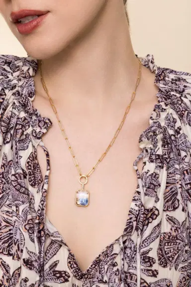 LOQUET Diamond Baguette Paperclip Necklace | Thumbnail 4 LOQUET Diamond Baguette Paperclip Necklace | Thumbnail 4