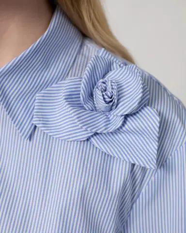 Aknvas The Flor shirt in sky blue pinstripe | Thumbnail 3 Aknvas The Flor shirt in sky blue pinstripe | Thumbnail 3