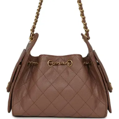 Chanel Chanel Mini 25 Hobo Bag Brown Caviar Antique Gold Hardware | Thumbnail 4 Chanel Chanel Mini 25 Hobo Bag Brown Caviar Antique Gold Hardware | Thumbnail 4