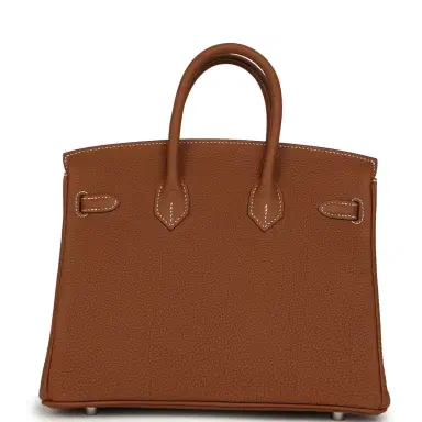 HERMÈS Hermes Birkin 25 Gold Togo Palladium Hardware | Thumbnail 4 HERMÈS Hermes Birkin 25 Gold Togo Palladium Hardware | Thumbnail 4