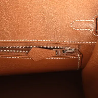HERMÈS Hermes Birkin 25 Gold Togo Palladium Hardware | Thumbnail 9 HERMÈS Hermes Birkin 25 Gold Togo Palladium Hardware | Thumbnail 9